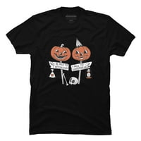 Halloween Pathways Férfi Fekete Grafikus Póló-Az Emberek Tervezése L