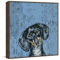 Marmont Hill Melancholy Dog úszó keretes festmény nyomtatás vászonon