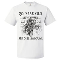 20. születésnapi ajándék éves kalandor póló ajándékhoz