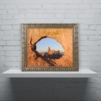 Védjegy Képzőművészet Az Arch canvas művészete, Michael Blanchette Photography arany díszes keret
