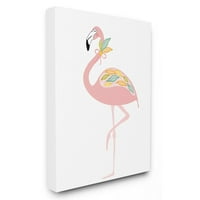 A Stupell Lakberendezési Gyűjtemény Toll Flamingó Fal Művészet