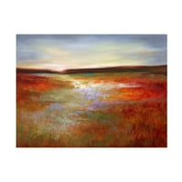 Sheila Finch 'Fény a Meadow I' Canvas Art