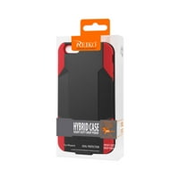 Reiko iPhone Plus 3-in-Hybrid nagy teherbírású tok kombinált tok piros fekete színben