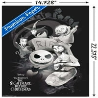 Disney Tim Burton A rémálom karácsony előtt-Rip fal poszter, 14.725 22.375