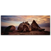 Védjegy képzőművészet figyelemre méltó sziklák-Kenguru-sziget vászon művészet David Evans