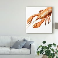 Védjegy képzőművészet 'illusztrált homár I' vászon művészet Rick Novak