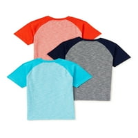Tony Hawk Boys rövid ujjú raglan póló, 3-csomag, méret 4-16