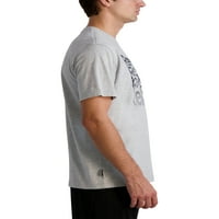 Reebok férfi és nagy férfiak, kavargó grafikus atlétikai pólók, akár 3xl méretű