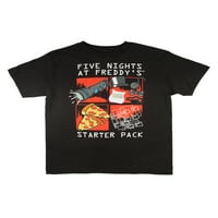 Öt éjszaka a Freddy's Game Over és Starter Pack rövid ujjú póló, 2 darabos készlet